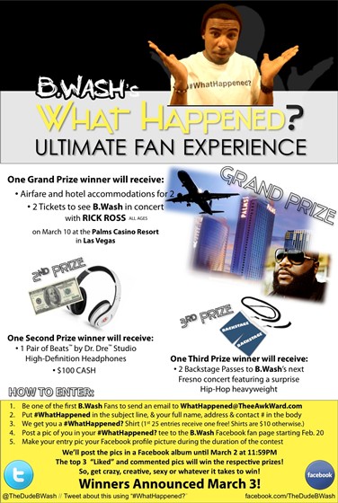 Professional Work: B.Wash Contest Flyer